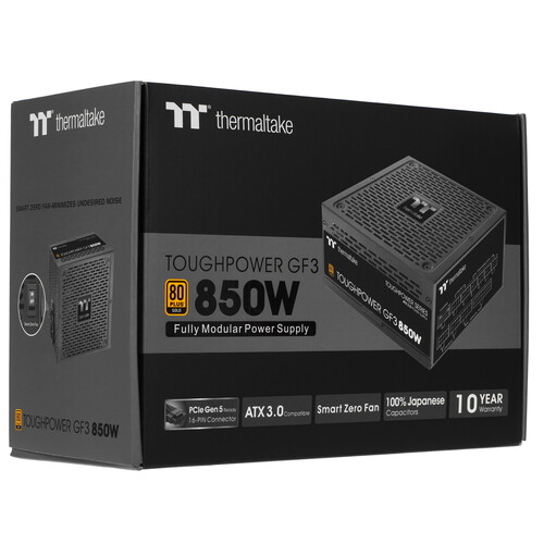 Купить Блок питания Thermaltake Toughpower GF3 850W Gold - TT Premium Edition  5638548. Характеристики, отзывы и цены в Донецке