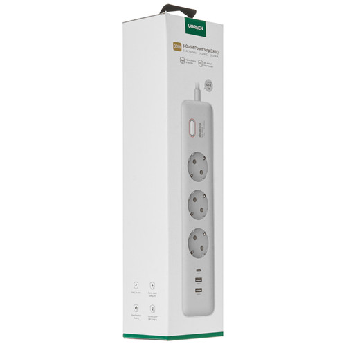 Купить Сетевой фильтр Ugreen 30W DigiBAR белый  5415871. Характеристики, отзывы и цены в Донецке