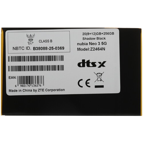 Купить 6.8" Смартфон Nubia Neo 3 5G 256 ГБ черный  5623377. Характеристики, отзывы и цены в Донецке