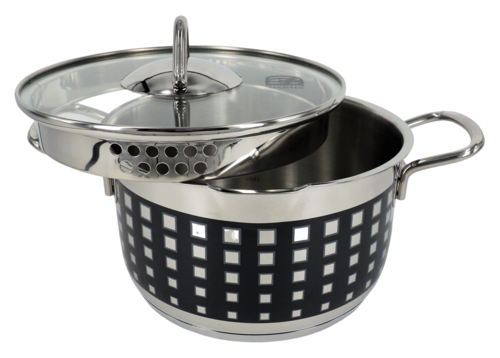 Купить Кастрюля Dariis Punto PNT-720 2.5 л 18 см серебристый  9174064. Характеристики, отзывы и цены в Донецке