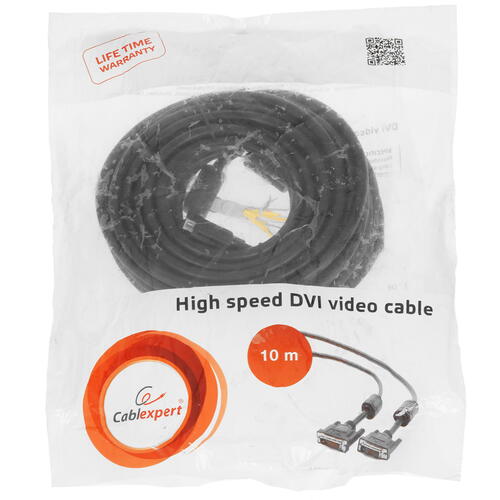 Купить Кабель  Cablexpert DVI-D - DVI-D, 10 м  5452133. Характеристики, отзывы и цены в Донецке