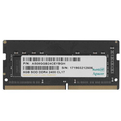 Купить Оперативная память SODIMM Apacer [ES.08G2T.GFH] 8 ГБ  8117647. Характеристики, отзывы и цены в Донецке