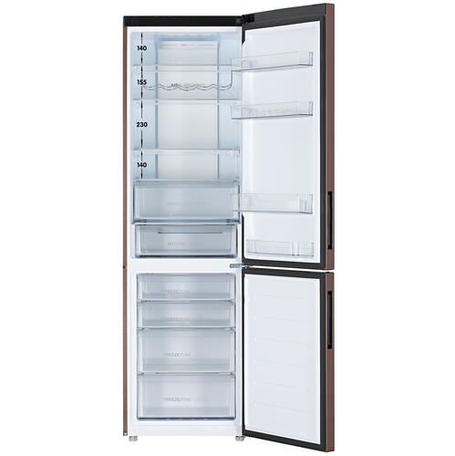 Купить Холодильник с морозильником  Haier C4F740CLBGU1 коричневый  9954141. Характеристики, отзывы и цены в Донецке
