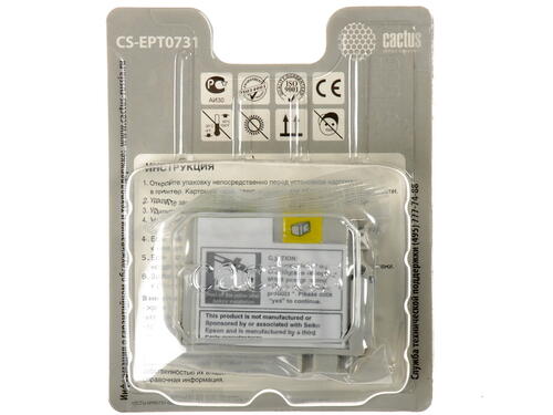 Купить Картридж Cactus CS-EPT0731 черный  0138362. Характеристики, отзывы и цены в Донецке