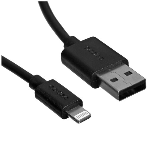 Купить Кабель круглый DEPPA Lightning 8-pin - USB 2.0 Type-A черный 2 м  5475916. Характеристики, отзывы и цены в Донецке