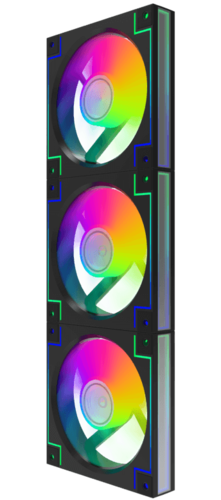 Купить Комплект вентиляторов GameMax RD300 BK [RD300BK]  9140446. Характеристики, отзывы и цены в Донецке