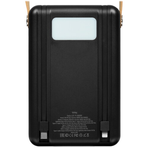 Купить Портативный аккумулятор TFN Power Bar PD черный  5475293. Характеристики, отзывы и цены в Донецке
