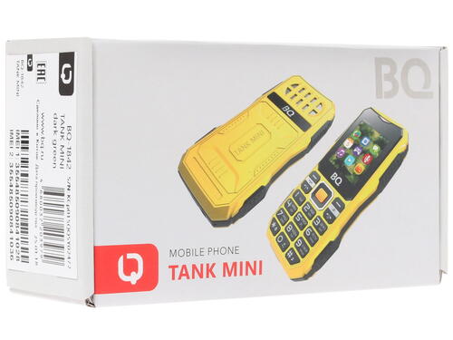 Купить Сотовый телефон BQ 1842 Tank Mini зеленый/черный  1229741. Характеристики, отзывы и цены в Донецке