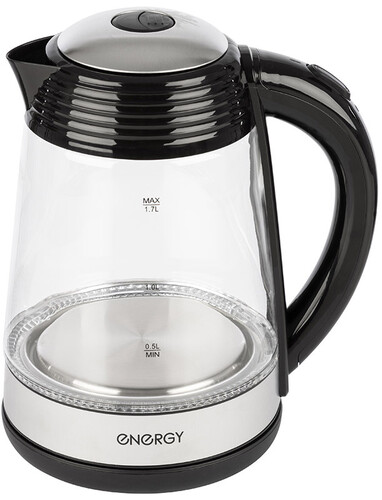 Купить Электрочайник ENERGY E-251 черный  5361844. Характеристики, отзывы и цены в Донецке