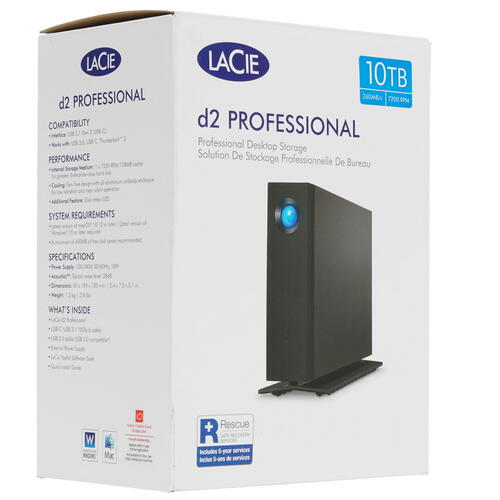Купить 10 ТБ Внешний HDD LaCie d2 Professional  4760168. Характеристики, отзывы и цены в Донецке