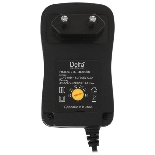 Купить Адаптер питания сетевой Delta+ ETL-3121000  1319748. Характеристики, отзывы и цены в Донецке