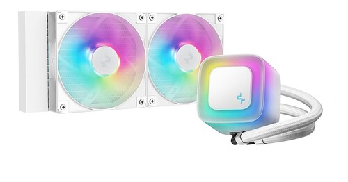 Купить Система охлаждения DEEPCOOL LE240 WH V2  белая  5619663. Характеристики, отзывы и цены в Донецке