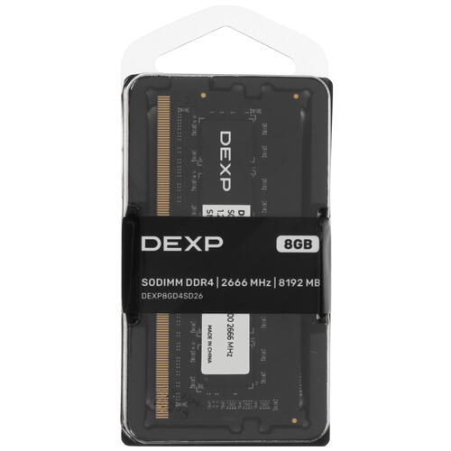 Купить Оперативная память SODIMM DEXP [DEXP8GD4SD26] 8 ГБ  5437480. Характеристики, отзывы и цены в Донецке