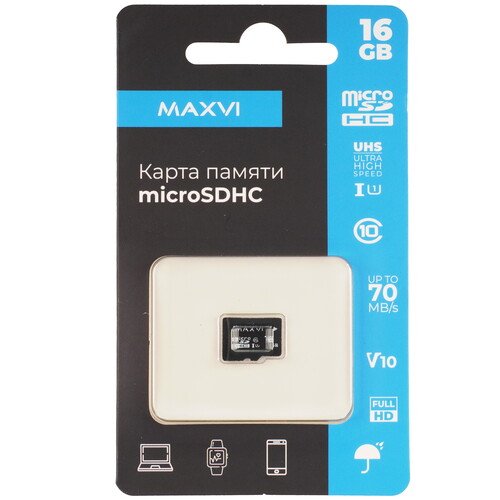 Купить Карта памяти MAXVI microSDHC 16 ГБ [5217]  9166713. Характеристики, отзывы и цены в Донецке