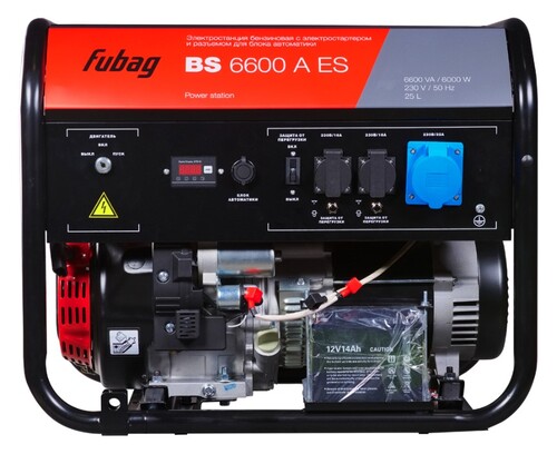 Купить Электрогенератор   бензиновый Fubag BS 6600 AES  9228669. Характеристики, отзывы и цены в Донецке