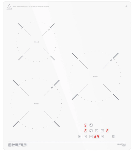 Купить Индукционная варочная поверхность Meferi MIH453WH POWER  9168769. Характеристики, отзывы и цены в Донецке