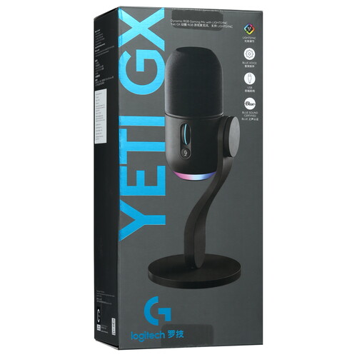 Купить Микрофон Logitech Yeti GX черный  5606294. Характеристики, отзывы и цены в Донецке