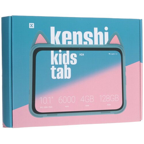 Купить 10.1" Планшет KENSHI Kids H24 LTE 128 ГБ голубой  9154104. Характеристики, отзывы и цены в Донецке