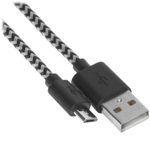 Купить Кабель круглый Pero micro USB - USB серый 1 м  5048608. Характеристики, отзывы и цены в Донецке