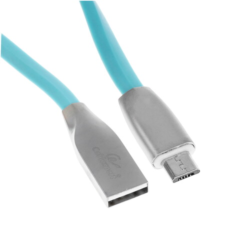 Купить Кабель круглый Cablexpert micro USB - USB 2.0 Type-A голубой 1 м  5485500. Характеристики, отзывы и цены в Донецке