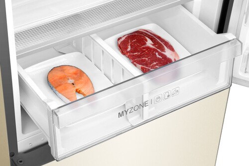 Купить Холодильник с морозильником   Haier C4F640CCGU1 бежевый  9954135. Характеристики, отзывы и цены в Донецке