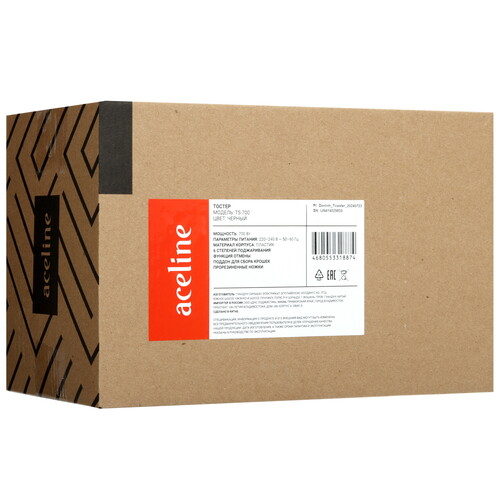 Купить Тостер Aceline TS-700 черный  9089020. Характеристики, отзывы и цены в Донецке