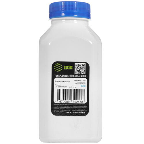 Купить Тонер Cactus CS-TBRCHUC-60 голубой  9039142. Характеристики, отзывы и цены в Донецке