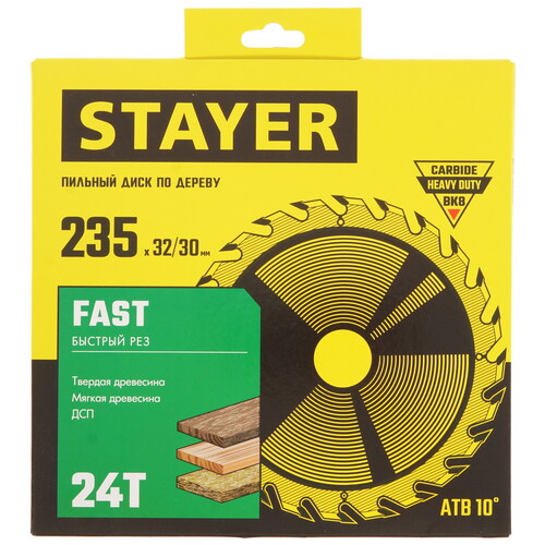 Купить Диск пильный STAYER 3680-235-32-24_z01  9123042. Характеристики, отзывы и цены в Донецке