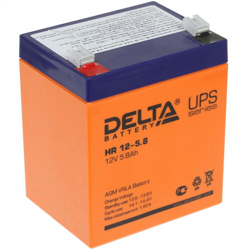 Купить Аккумуляторная батарея для ИБП Delta HR 12-5.8  1184923. Характеристики, отзывы и цены в Донецке