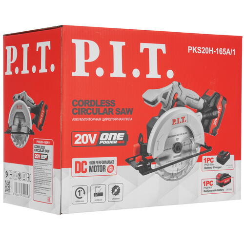 Купить Пила дисковая P.I.T. PKS20H-165A/1 OnePower 20V  9938105. Характеристики, отзывы и цены в Донецке