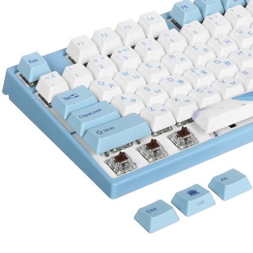 Купить Клавиатура  проводная + беспроводная Varmilo APT87 Sea Melody  5486780. Характеристики, отзывы и цены в Донецке