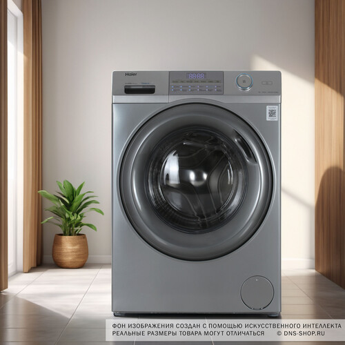 Купить Стиральная машина Haier HW60-BP12959BSE серебристый  9189739. Характеристики, отзывы и цены в Донецке