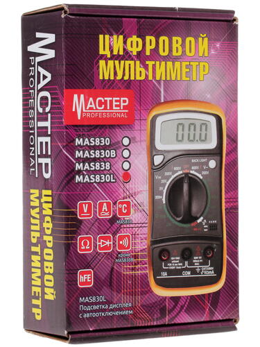 Купить Мультиметр Master Professional MAS830L  1063060. Характеристики, отзывы и цены в Донецке