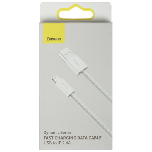 Купить Кабель круглый Baseus Lightning 8-pin - USB 2.0 Type-A белый 1 м  9260669. Характеристики, отзывы и цены в Донецке