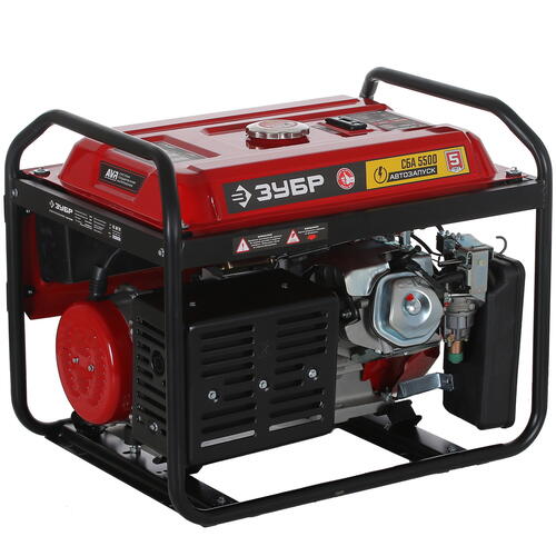Купить Электрогенератор   бензиновый Зубр СБА-5500  5307665. Характеристики, отзывы и цены в Донецке