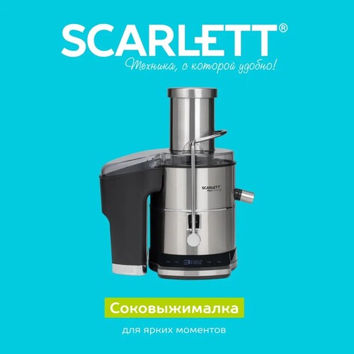 Купить Соковыжималка электрическая Scarlett SC-JE50S65 серебристый  9276016. Характеристики, отзывы и цены в Донецке