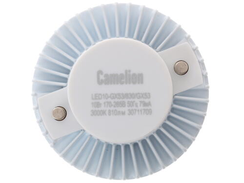 Купить Лампа светодиодная Camelion LED10-GX53/830/GX53  1208700. Характеристики, отзывы и цены в Донецке