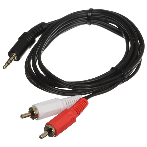 Купить Кабель соединительный   GoPower 3.5 mm jack - RCA x2 черный  5479619. Характеристики, отзывы и цены в Донецке