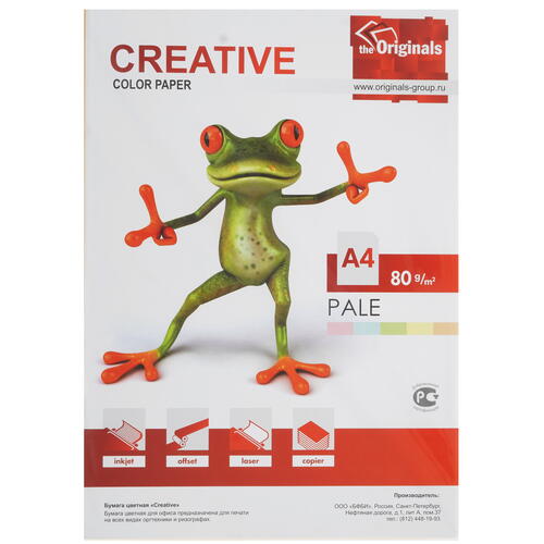 Купить Бумага CREATIVE color голубой, желтый, зеленый, оранжевый  5362683. Характеристики, отзывы и цены в Донецке