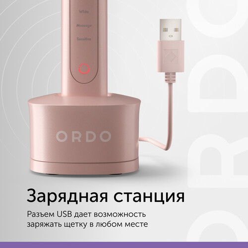 Купить Электрическая зубная щетка Ordo Sonic+ SP2000-RG розовый  9132069. Характеристики, отзывы и цены в Донецке