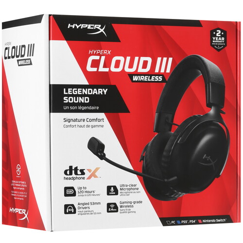 Купить Беспроводные наушники HyperX Cloud III Wireless черный 2023  5475490. Характеристики, отзывы и цены в Донецке