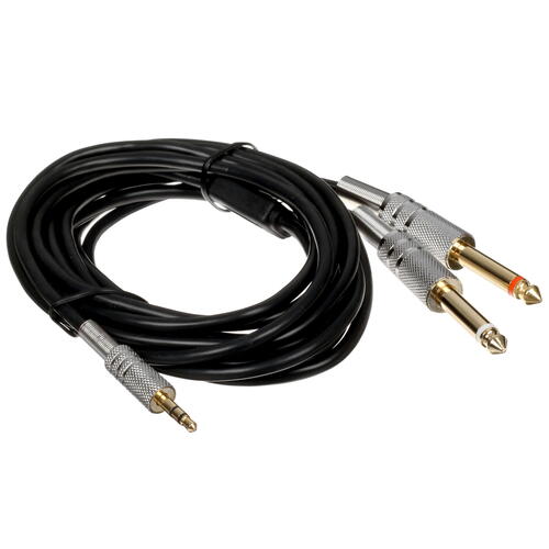 Купить Кабель   DEXP 3.5 mm jack - 6.3 mm jack х2 черный  5421374. Характеристики, отзывы и цены в Донецке