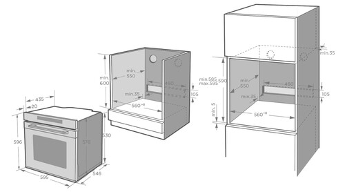Купить Электрический духовой шкаф Weissgauff EOM 991 SW белый  5360828. Характеристики, отзывы и цены в Донецке