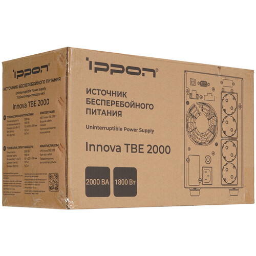 Купить ИБП Ippon Innova TBE 2000  9233339. Характеристики, отзывы и цены в Донецке