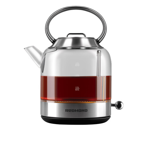 Купить Электрочайник Redmond KG221 серебристый  9131476. Характеристики, отзывы и цены в Донецке