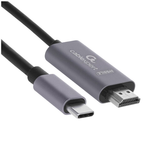Купить Кабель однонаправленный Cablexpert USB-C - HDMI, 1.8 м  5485390. Характеристики, отзывы и цены в Донецке