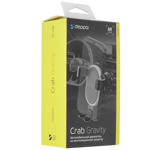 Купить Держатель автомобильный DEPPA Crab Gravity черный  4869523. Характеристики, отзывы и цены в Донецке