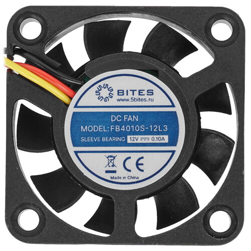 Купить Вентилятор 5Bites [FB4010S-12H3] черный  5367299. Характеристики, отзывы и цены в Донецке