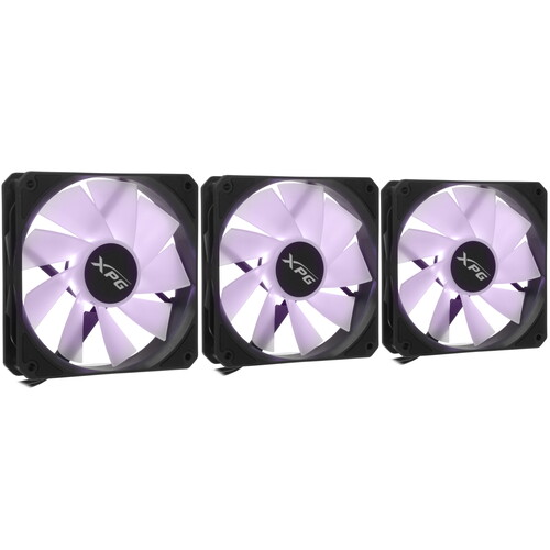 Купить Комплект реверсных вентиляторов ADATA XPG VENTO R 120 ARGB PWM [VENTOR120ARGBPWM3C-BKCWW] черный  5610692. Характеристики, отзывы и цены в Донецке