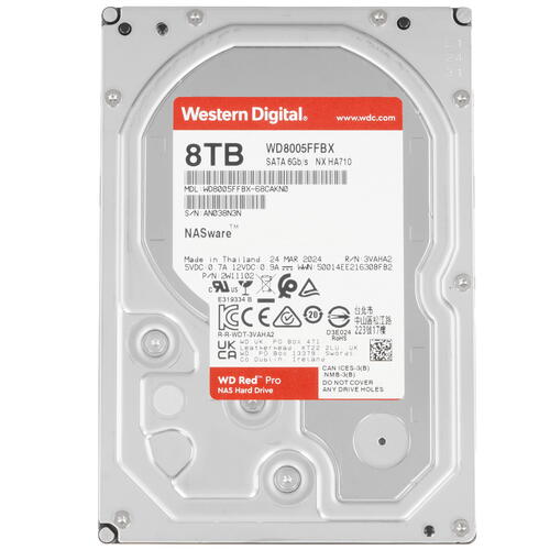 Купить 8 ТБ Жесткий диск WD Red Pro [WD8005FFBX]  5463790. Характеристики, отзывы и цены в Донецке